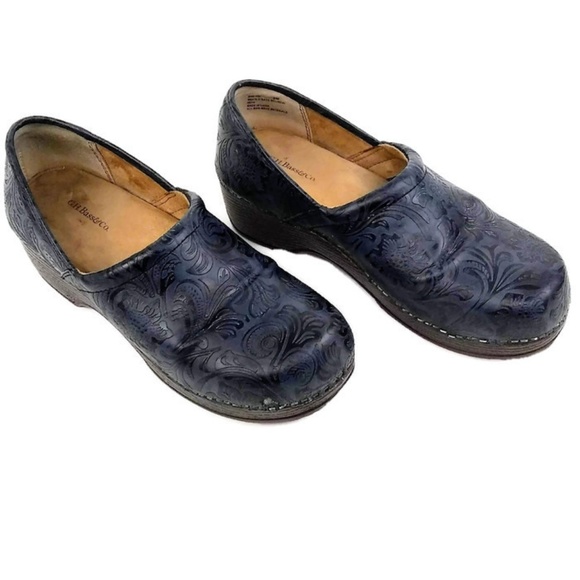 G.H. Bass & Co. Shoes - G.H. Bass Co Women Clogs Slip On Shoes Floral Blue